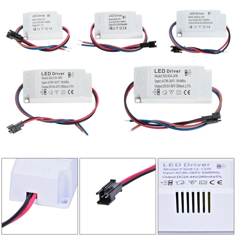 LED Downlight Power Supply with Short Circuit Protection