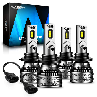 2X NOVSIGHT 9005 9006 LED Headlight Bulbs HB3 HB4 (Cool White, 40000lm)