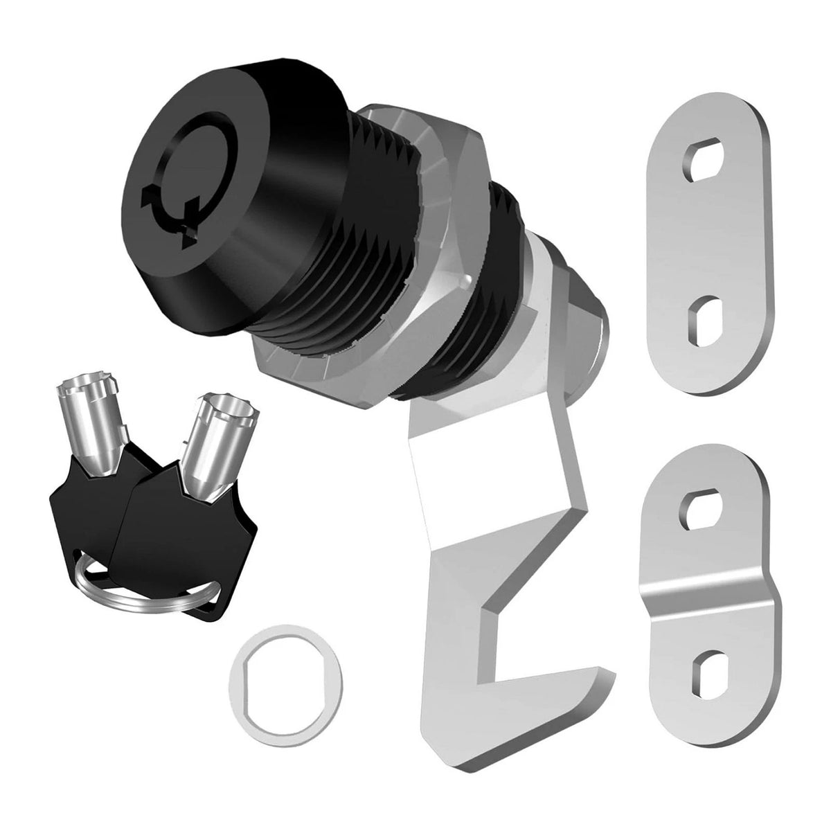 Replacement Black Cam Lock 5/8" for Tool Box Cabinet Mailbox RV Door