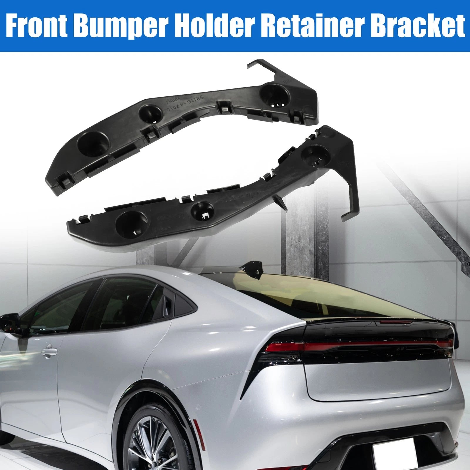 Front Bumper Cover Support Rail Pair Left Right for Toyota Prius (2010–2015)
