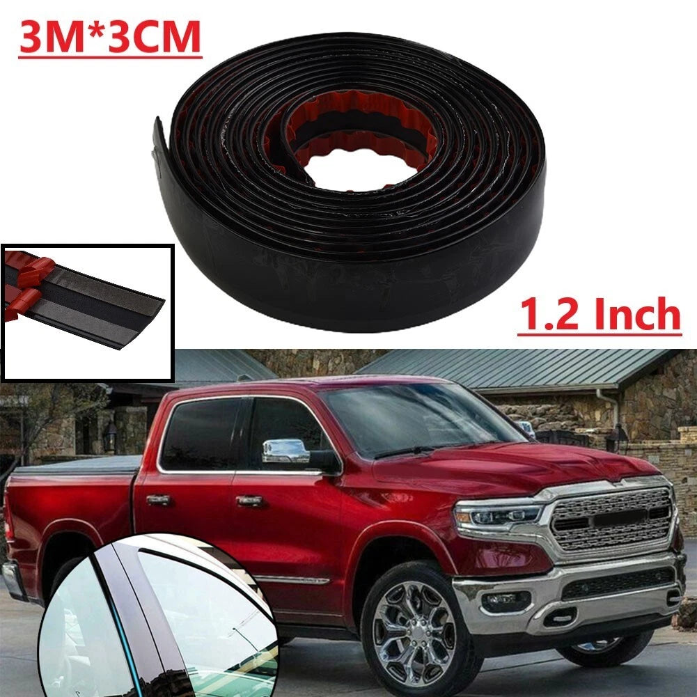 1 PC Black Trim Molding for Car Door Side Tailgate (10ft)