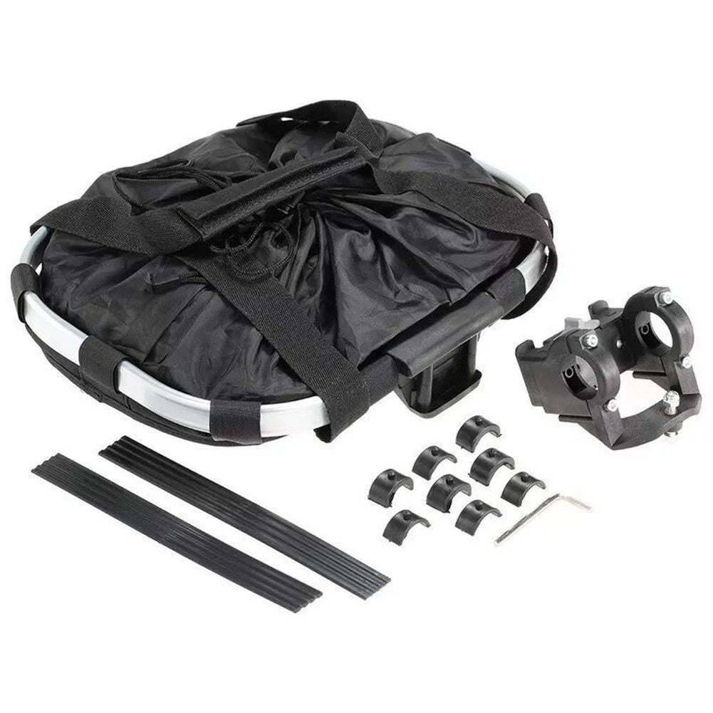 Waterproof Foldable Bicycle Basket for Front Mount (36x24x26cm)
