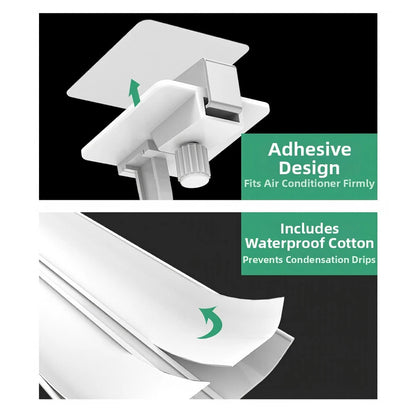 Central AC Wind Shield Deflector for Various Vehicles (20x40x5cm)