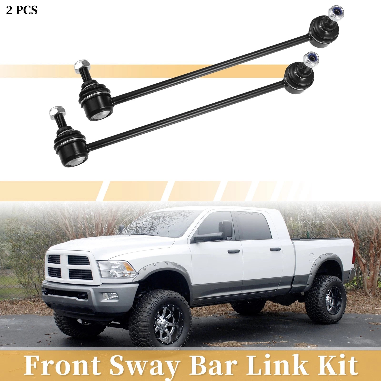 2 Piece Front Stabilizer Sway Bar Link Replacement for Mercedes C Class (2000–2006)