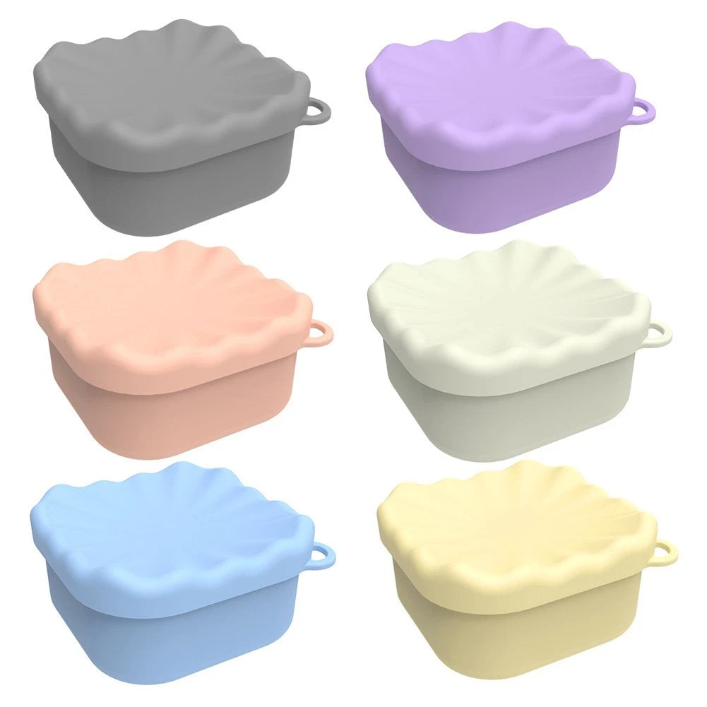 Silicone Soap Dish with Lid for Travel and Outdoor Use