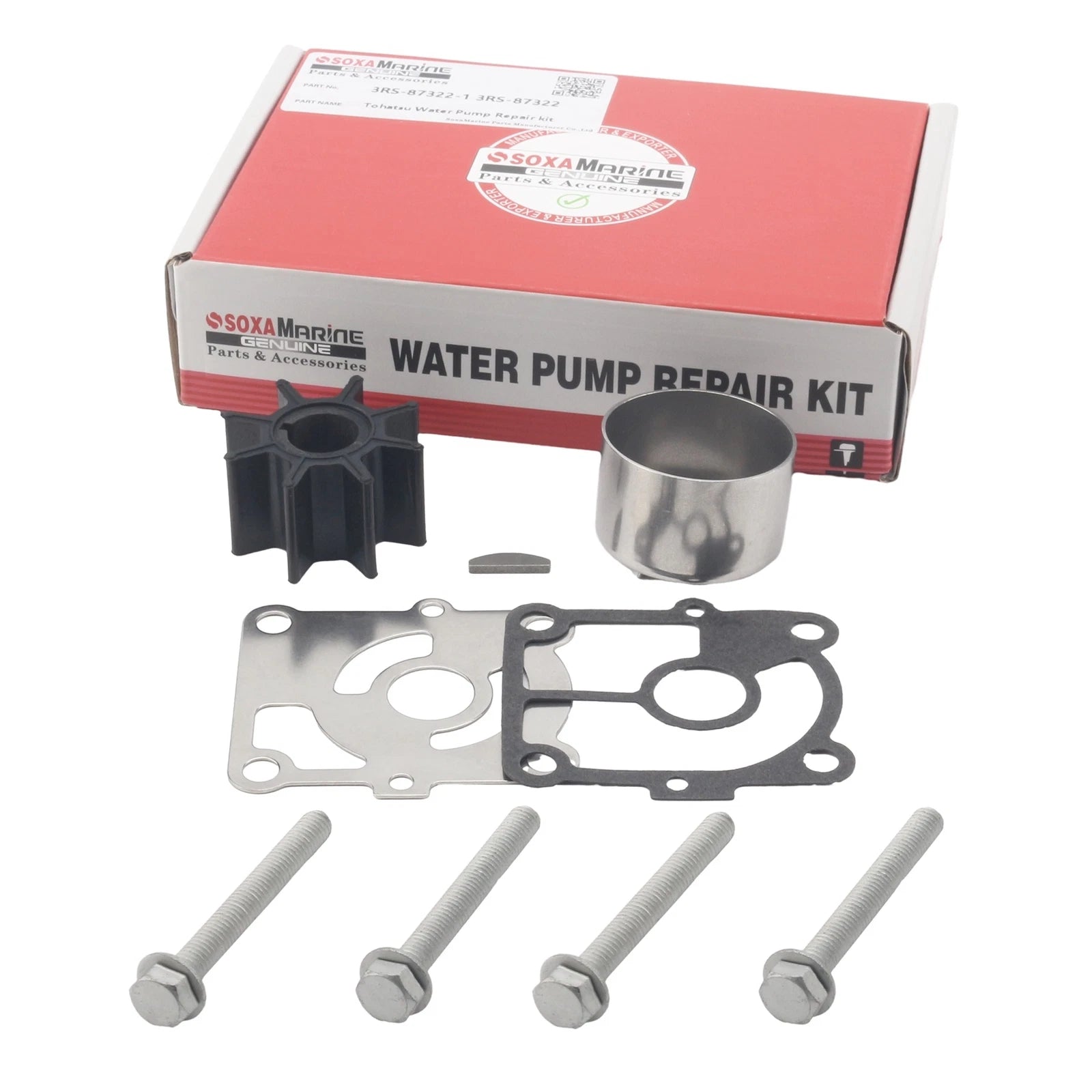 Outboard Water Pump Repair Kit for Nissan Tohatsu 9.9 15 20 E HP (1990–2023)