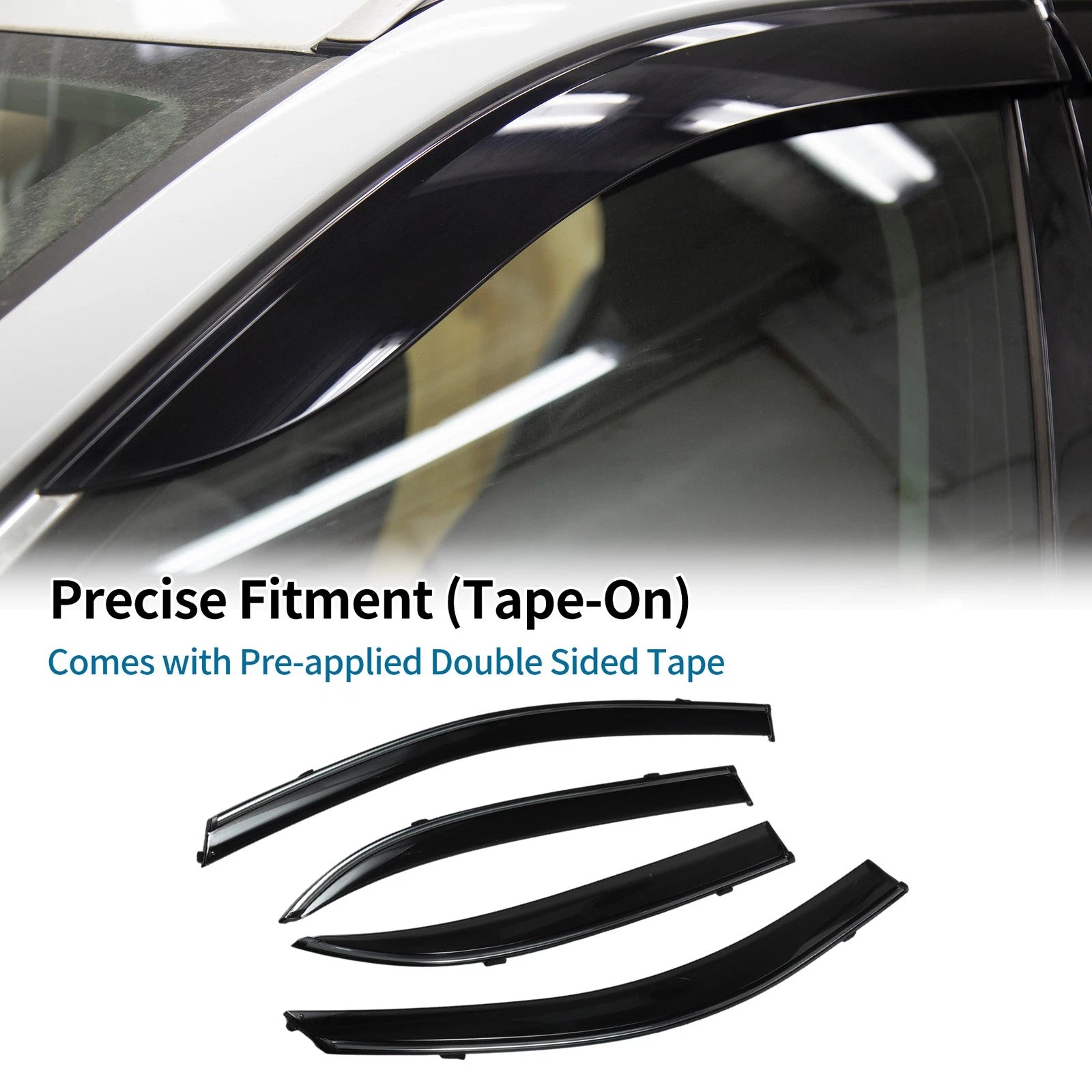 Window Deflectors Side Window Vent Visors for Toyota Corolla (2003–2007)