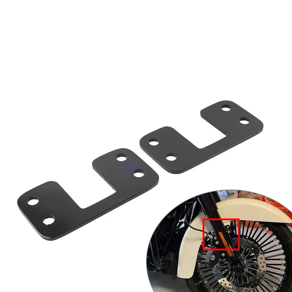 21" Front Wheel Mudguard Lift Bracket Adapters For Harley Road King Street Glide