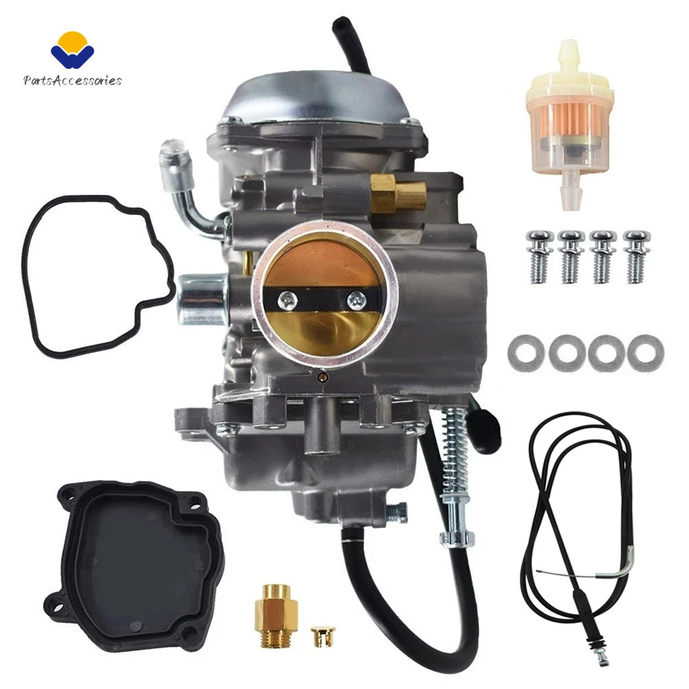 Carburetor & Throttle Cable for Suzuki QuadMaster 500 LTA500F (2000–2001)
