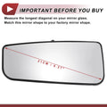 Left Driver Side Lower Mirror Glass Replacement for Ford F150 (2015–2023)
