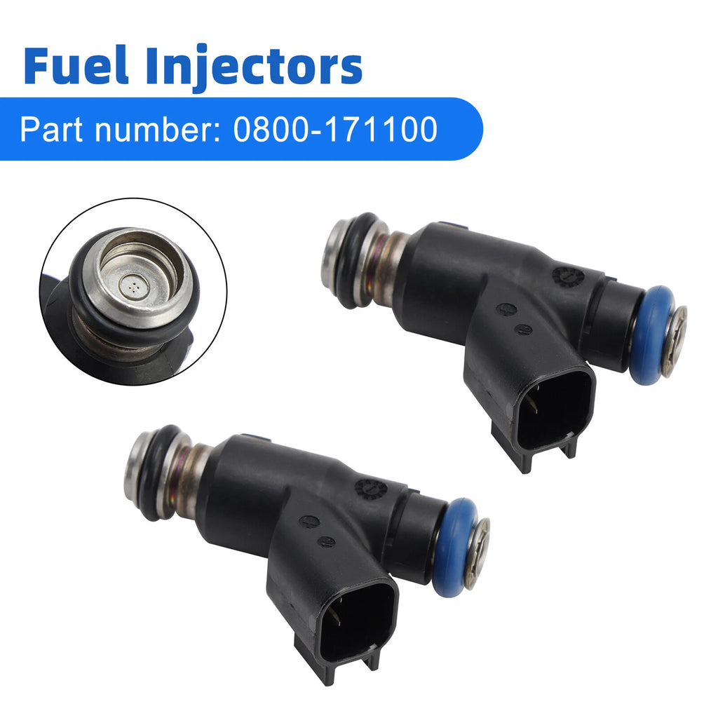 2X Fuel Injector 0800-171100 for CFMOTO X8 800 CForce UForce Zforce 800-EX (2012–2019)