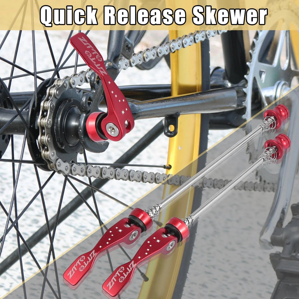 2pcs Quick Release Skewer Axle for Mountain Bike Front Rear Wheel Hub