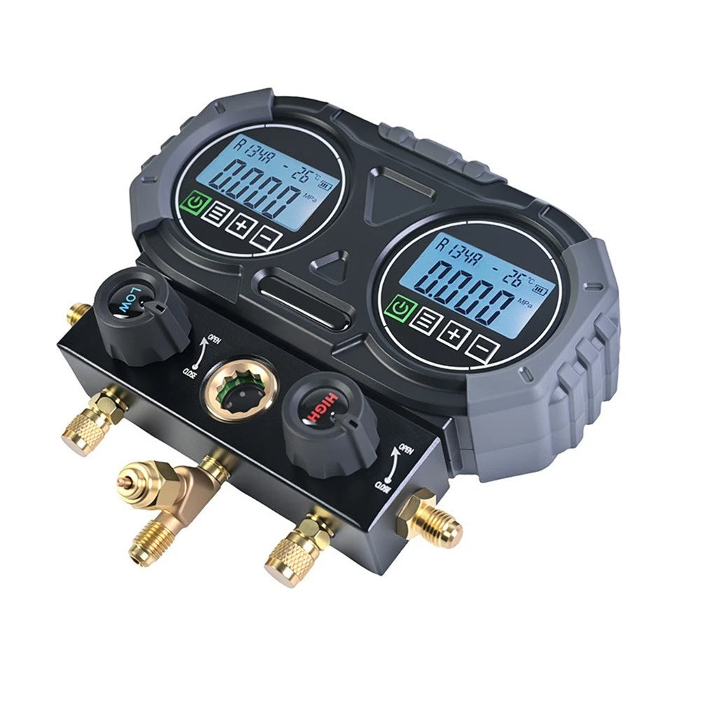 Digital HVAC Charging Manifold for Auto Shutdown (30min)