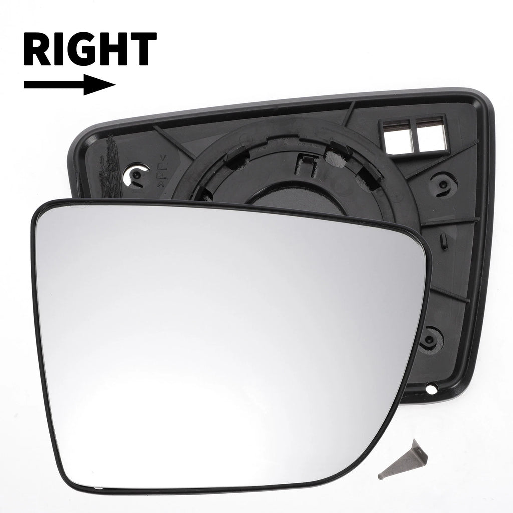 Right Side White Mirror Glass for KIA Venga (2009–2020)
