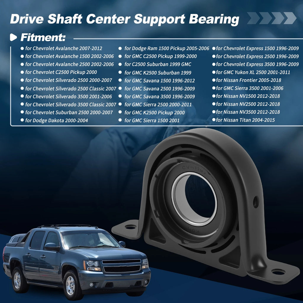 Drive Shaft Center Support Bearing Replacement for Chevrolet Avalanche 2007–2012