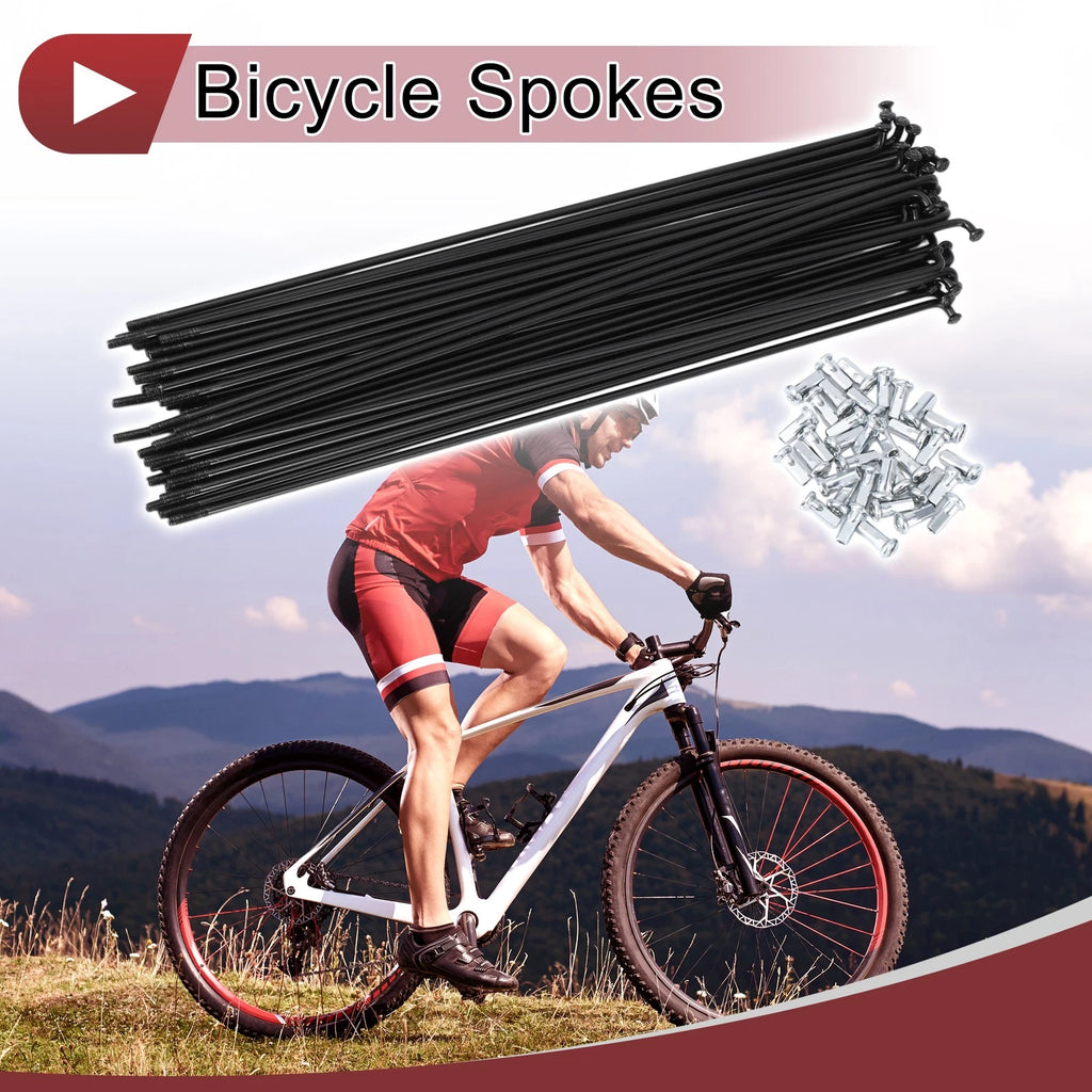 Bicycle Spokes Set 229mm Steel 45 Pack for 12G Wheel (1946–1946)
