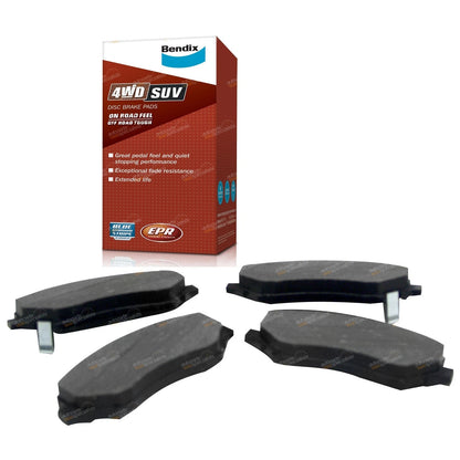 Set of 4 Bendix Front Disc Brake Pads for Jeep Cherokee KK (2008–2014)