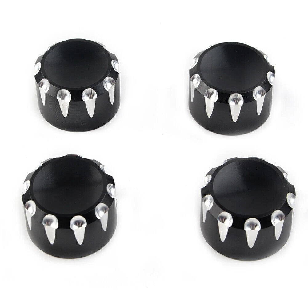 4X Black Motorcycle Engine Screw Topper Cover Head Bolt Caps for Harley XL883