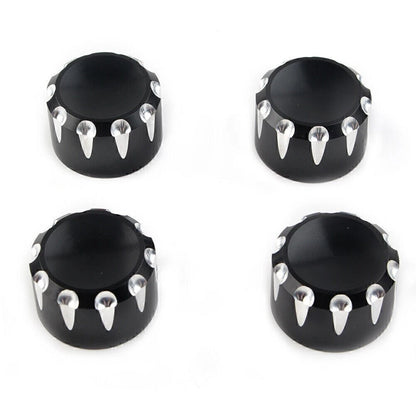 4X Black Motorcycle Engine Screw Topper Cover Head Bolt Caps for Harley XL883