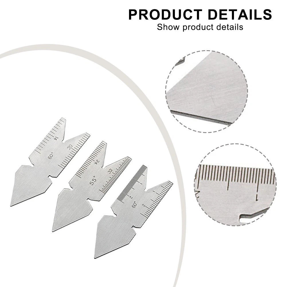 Center Gauge Clear Scales for Industrial Applications (Multiple Angles)