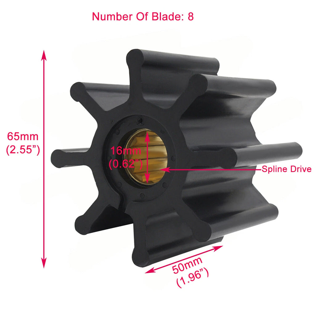 Flexible Impeller Kit for Johnson Volvo Penta (09-1028B, 3841697, 21951356, 18-3077)