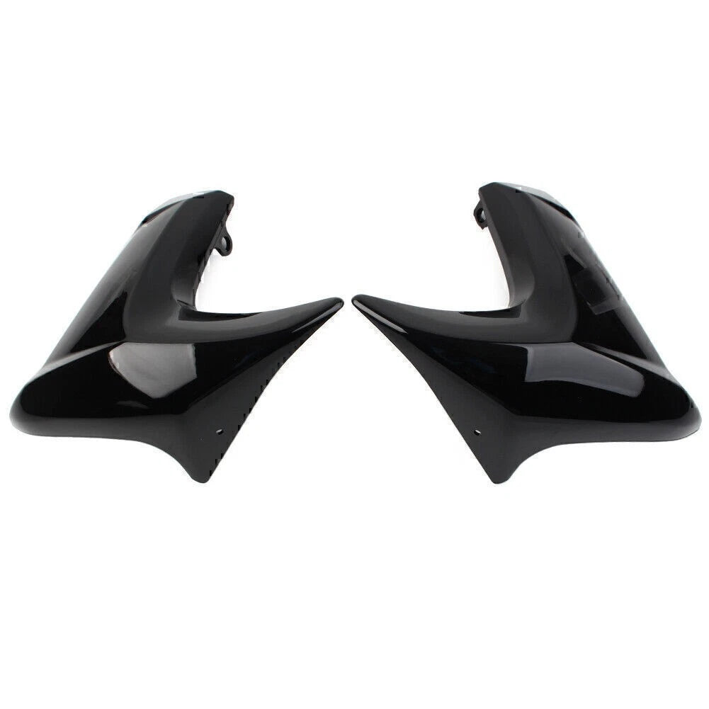 Gloss Black ABS Radiator Cap Fairing Compression Plate for Kawasaki ER6N (2012–2016)