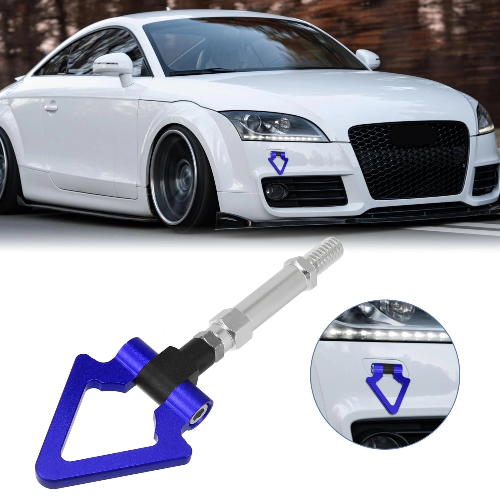 Tow Hook Screw Front Rear Blue Triangle for Audi A5 S5 RS5 RS7 (2008–2025)