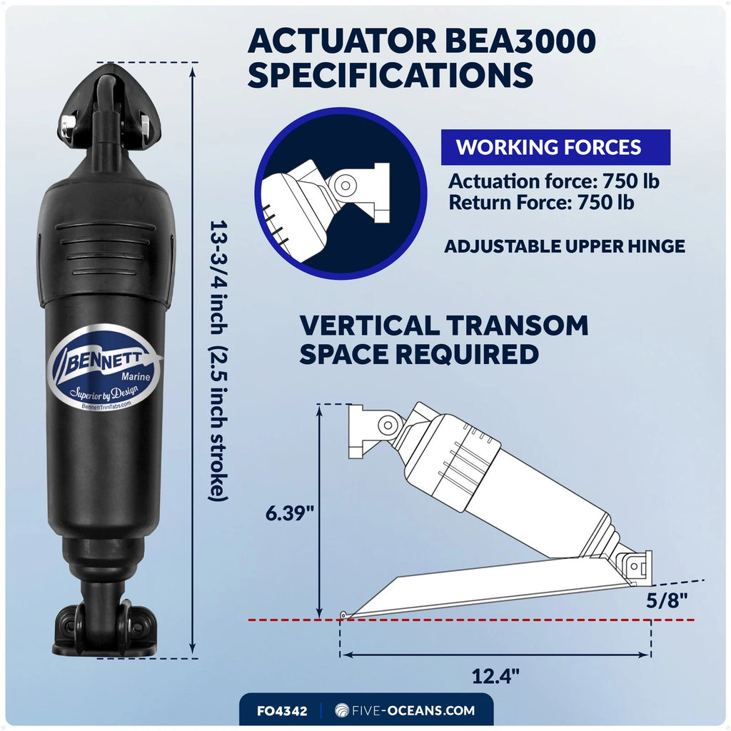 Bennett Bolt BEA3000 Electric Actuator 12-Volt for FO 4342 (Adjustable)