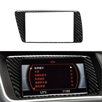 7" Carbon Fiber GPS Navigation Panel Cover for Audi Q5 SQ5 (2009–2017)