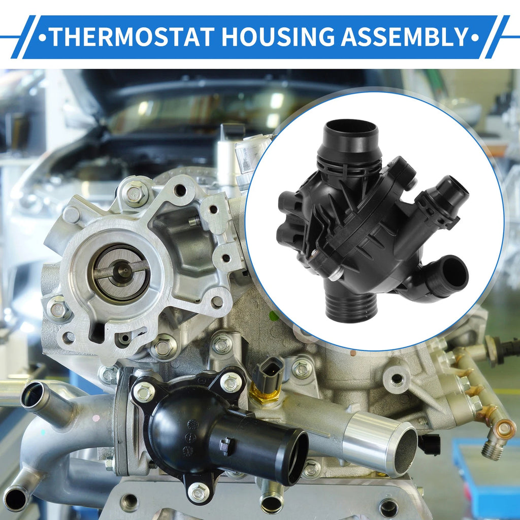 Engine Coolant Thermostat Housing Assembly for BMW X5 E70 E71 X6 2007-2010