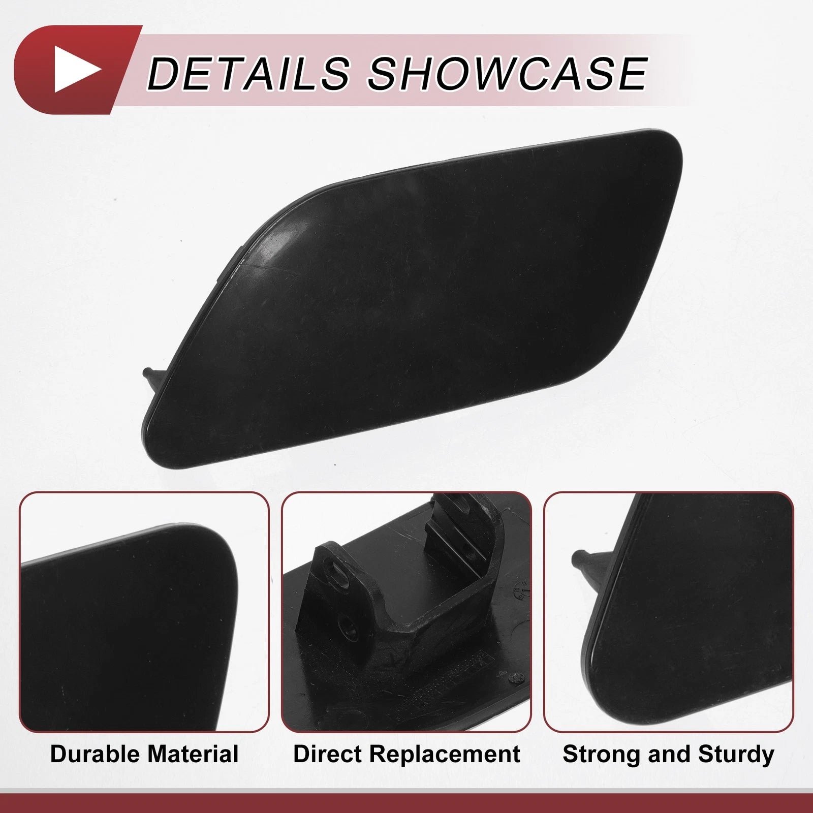 Front Left Washer Nozzle Cover Cap for Audi A6 C7 (2012–2017) 1 Pcs