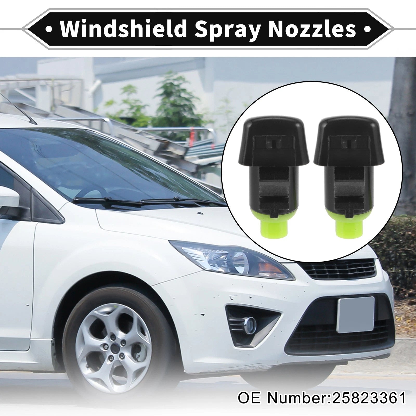 Front Windshield Washer Nozzle for Cadillac SRX (2010–2011) No. 25823361
