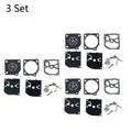 Set of 3 Carburetor Gasket Repair Kit for ZAMA RB-39 (Poulan, McCulloch)