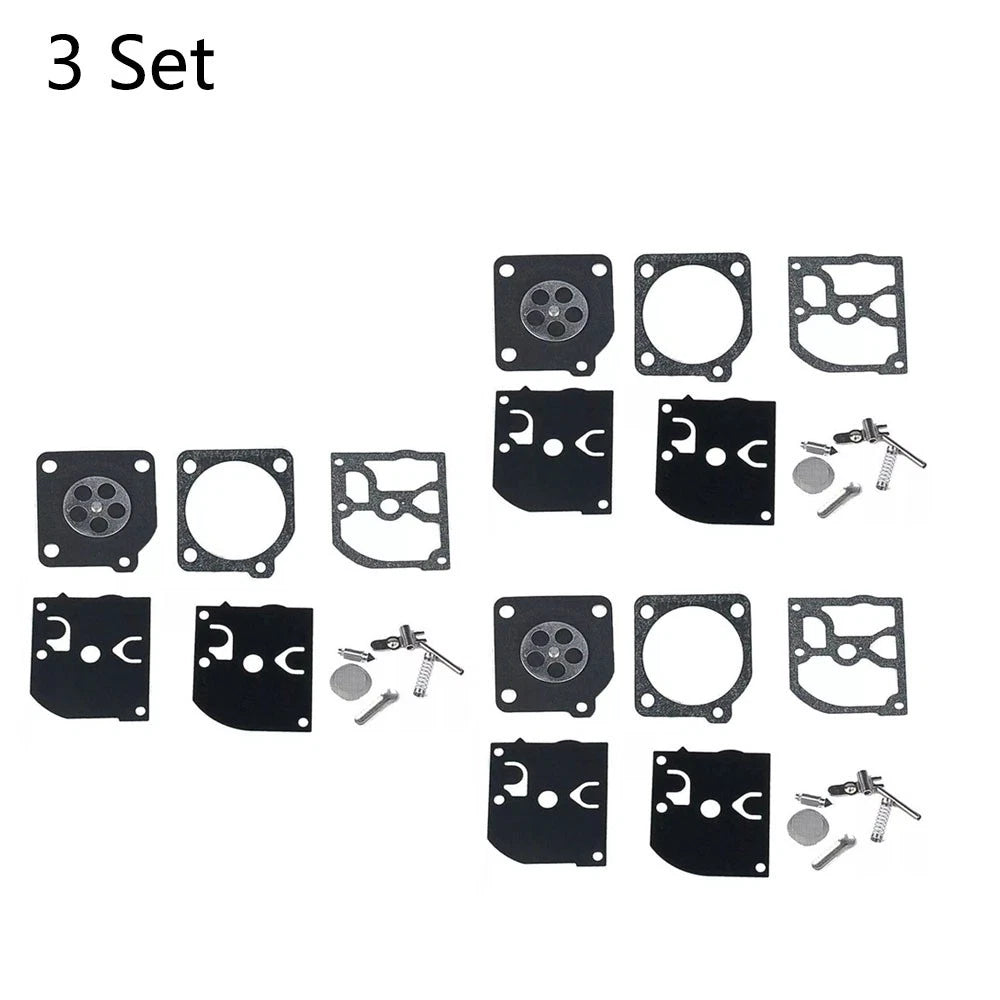 Set of 3 Carburetor Gasket Repair Kit for ZAMA RB-39 (Poulan, McCulloch)