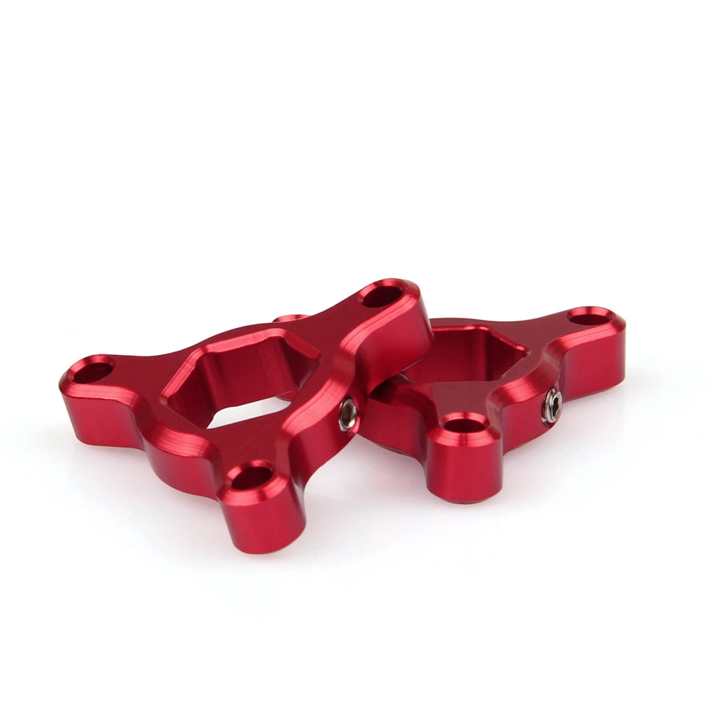 Fork Preload Adjusters Set of 2 for Kawasaki Z750, Yamaha R1, Suzuki GSXR 1000 14mm Red T9