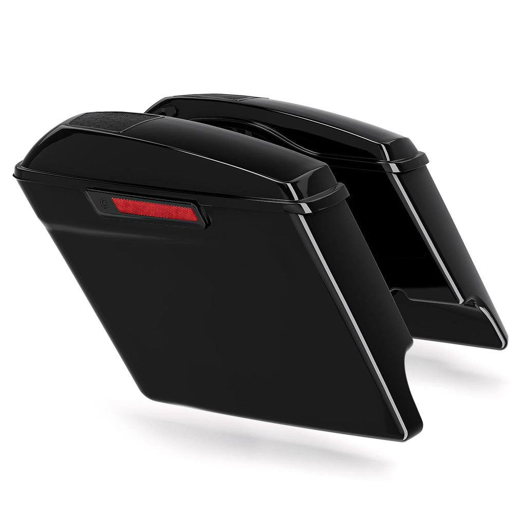 5" Stretched Hard Saddlebags & Bracket for Harley Softail (1984–2017)