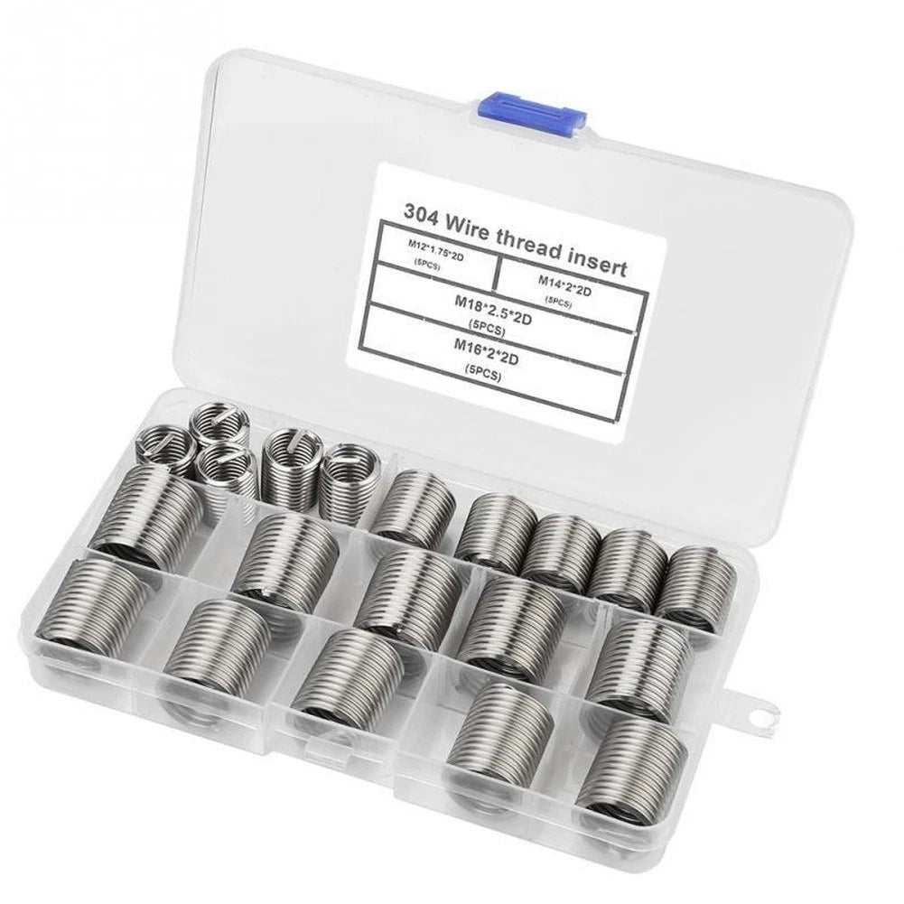 20pc Thread Repair Coil Inserts for M12 Bolt Connections