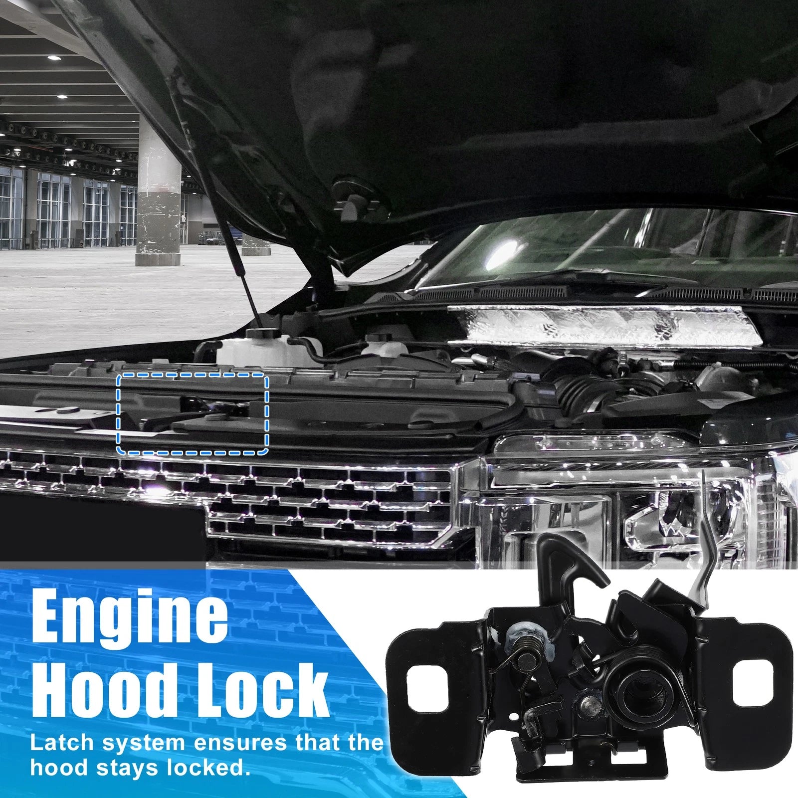 Hood Latch Lock Replacement for Chevrolet Silverado 1500 (2014–2016)