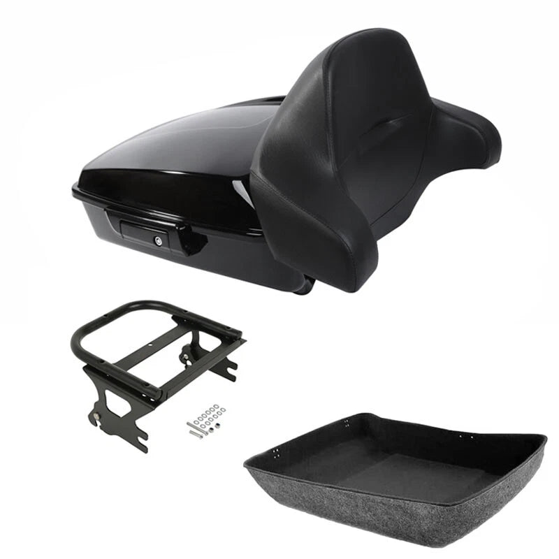 Chopped Trunk Backrest Mount Rack for Harley Touring (1997–2008)