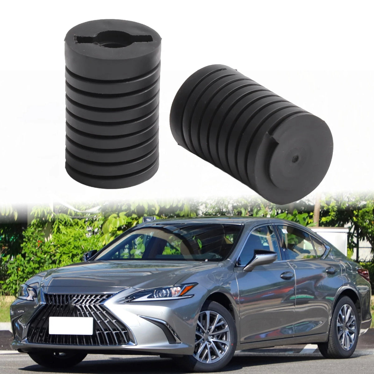 Set of 2 Rubber Hood Bumper Cushions for Lexus LS460 LS460L (2007–2012)