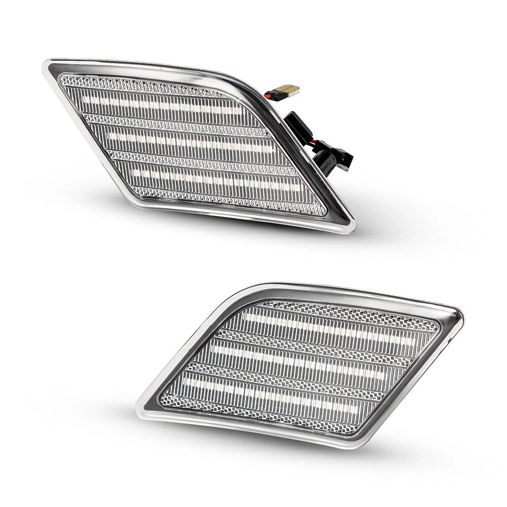 2X Front Side Marker Lights for Mercedes Benz W204 C250 C300 C63 AMG SL65 (2008–2011)