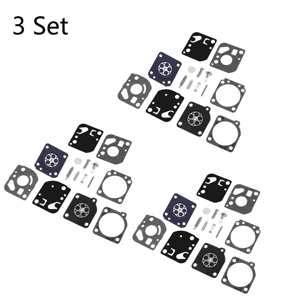 Set of 3 Carburetor Diaphragm Repair for Zama RB-29 RB29 Blower Trimmer