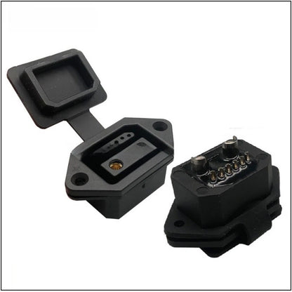 40A 2+6 Core Flame Retardant Charging Outlet Socket for E-Bikes