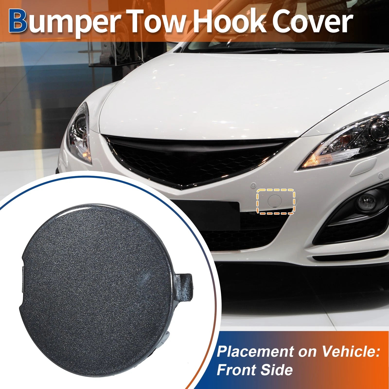 Front Tow Hook Cover Replacement for Mazda 6 (2008–2012)