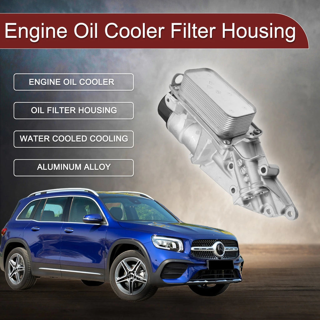 Engine Oil Cooler Filter Housing Assembly with Seals for Mercedes G550 (2013–2018)