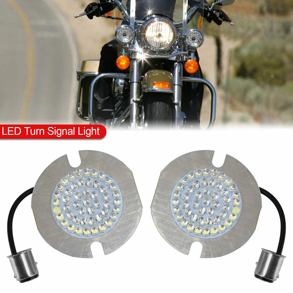 1156LED Turn Signal Light Inserts for Harley Softail Touring Dyna Sportster