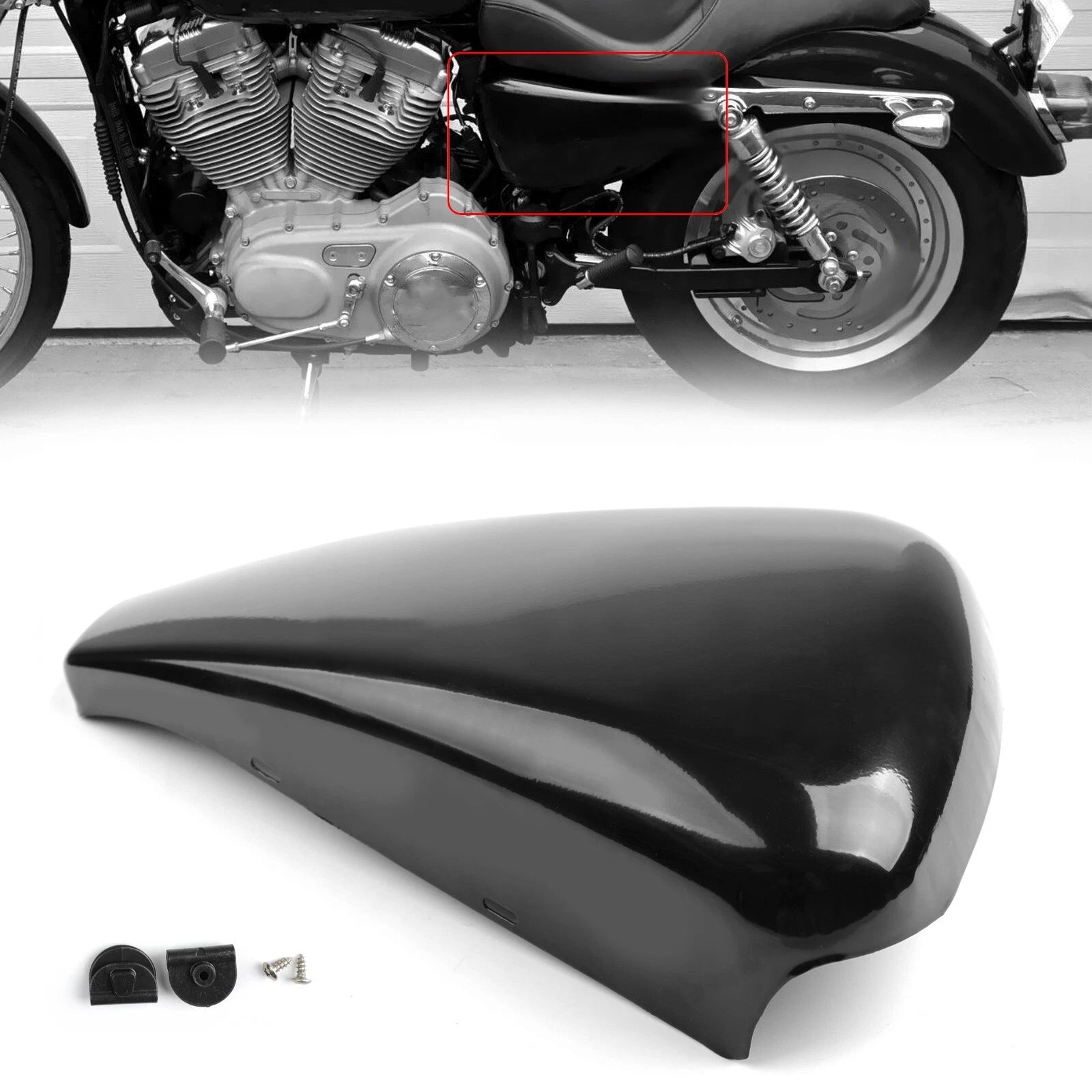 Left Side Battery Cover for Sportster XL Iron 883 1200 (2014–2018) F9