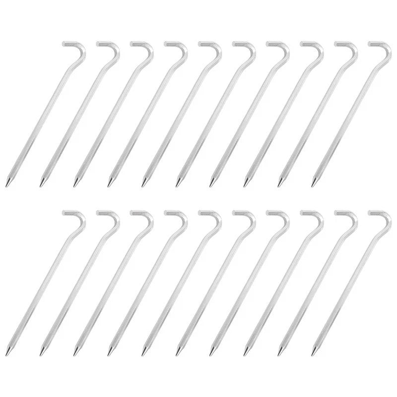 20X Aluminum Alloy Nails for Camping Setup