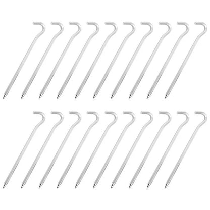 20X Aluminum Alloy Nails for Camping Setup