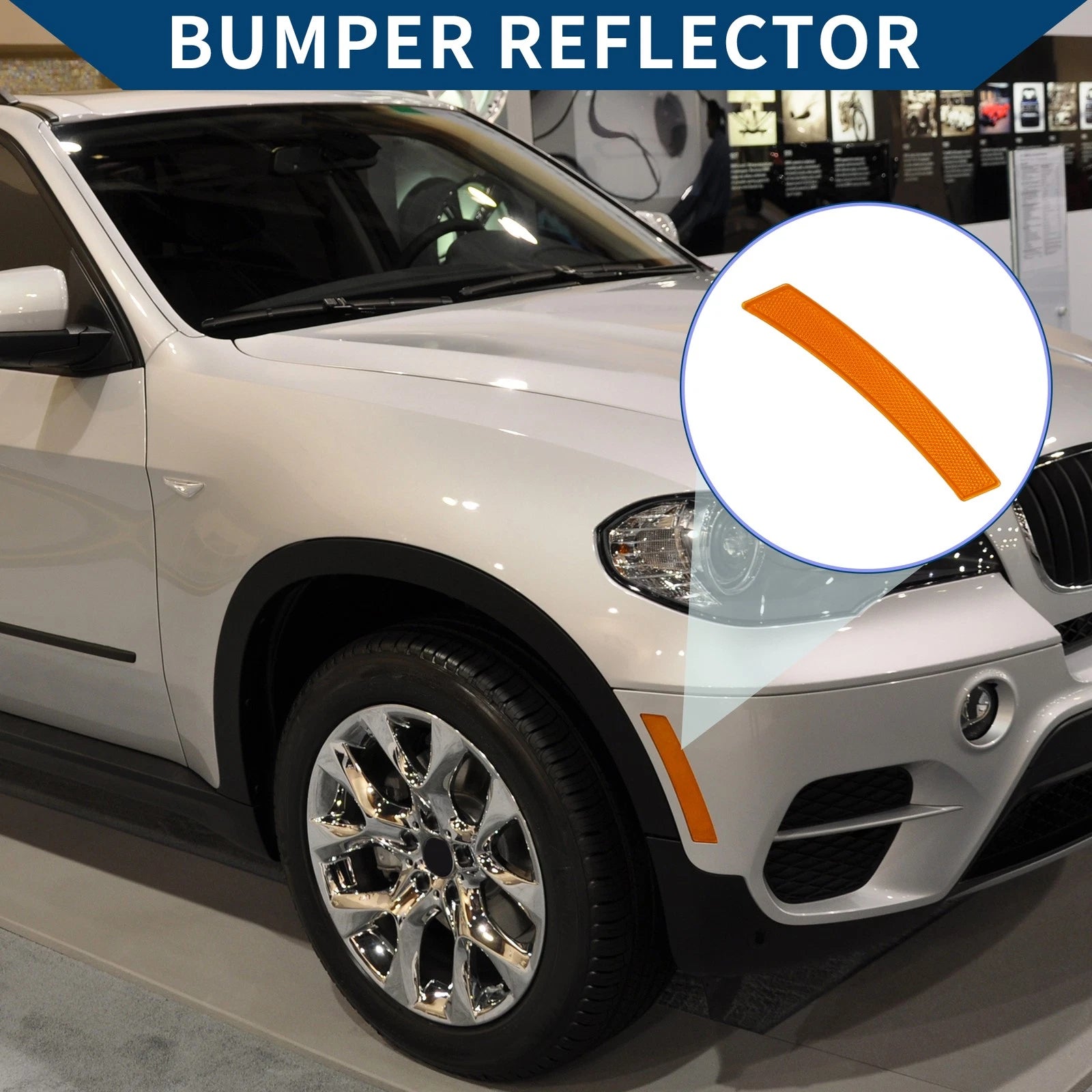 Bumper Reflector Front Right for BMW X3 E83 Facelift (2007–2010) USA